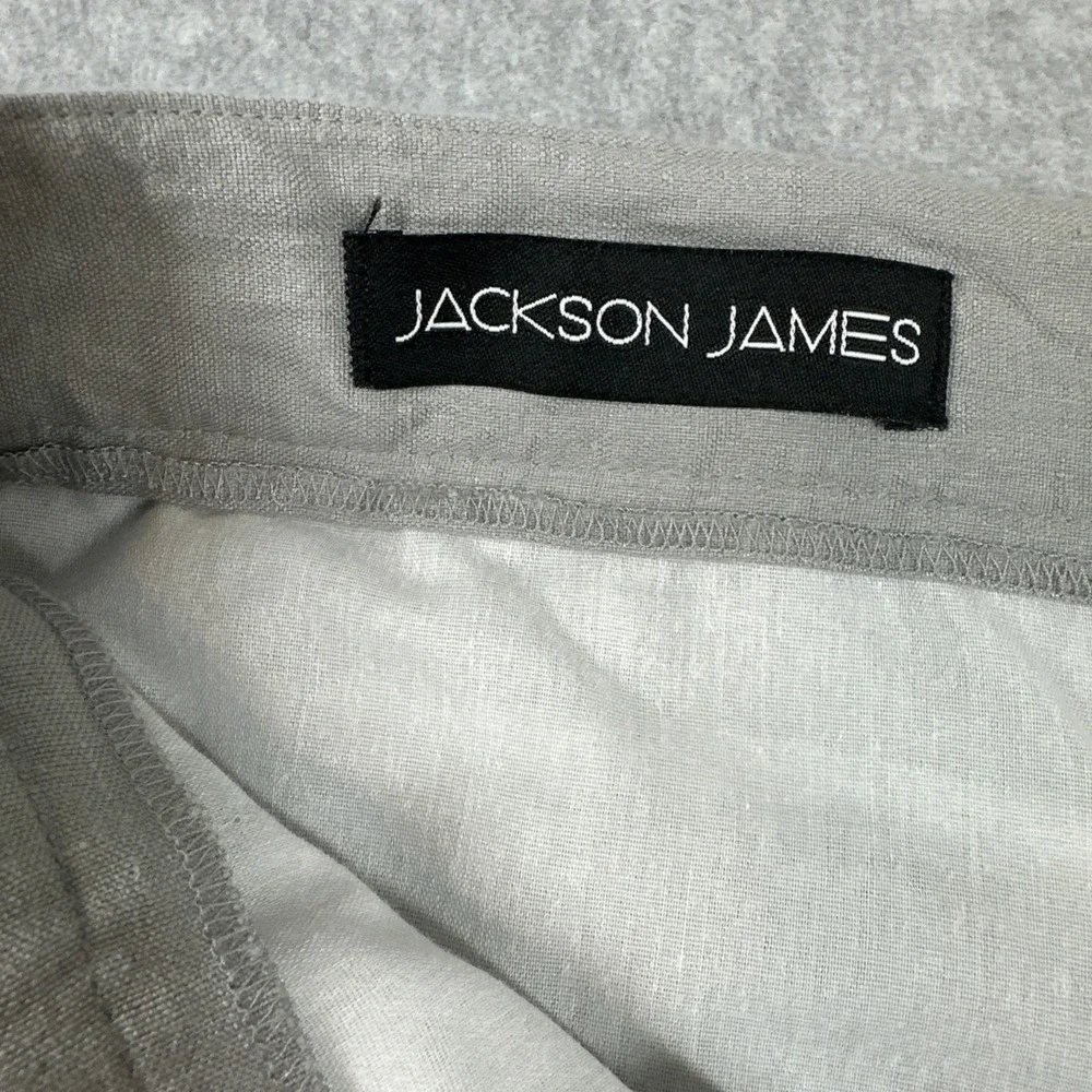 Jackson James Men's Linen Chino Pants light Weight Light Khakis Size 38R(38x31)